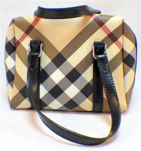 plaid burberry handbag